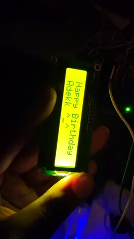 Happy birthday ^_^ #arduino #arduinoproject #happybirthday #fyp #program 