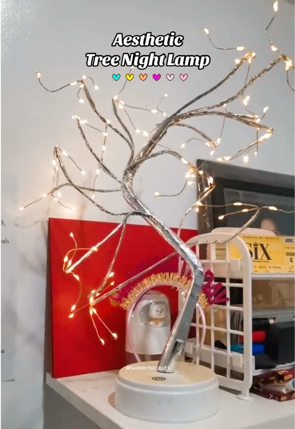 TREE LED LIGHT LAMP. ✨🤍 SUPER CUTE NIGHT LIGHT 🥹 #LEDLAMP #ledtree #treelamp #treelight #treenightlight 