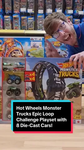 Launch epic head-to-head challenges with the Hot Wheels Monster Trucks Epic Loop Challenge Playset with 8 Vehicles! 😎 This action-packed racing set includes 4 Hot Wheels Monster Trucks and 4 Hot Wheels 1:64-scale vehicles to race around the loop to stunt, crash and land in the trophy cup! 🙌 🏆 NOW £24.99/€34.99 SAVE £5/€5! Product code: 198121 #smythstoys #hotwheels #hotwheelscollections #hotwheelscollector #blackfriday 