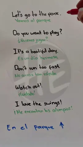 ¿Por qué decimos #LetsGoToThePark y qué otras expresiones comunes usan park en inglés?