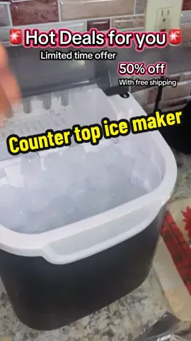 Hot deals for a limited time… GRAB ONE NOW!!! #icemaker #tiktokshopblackfriday #tiktokshopcybermonday #countertopicemaker #fyp 