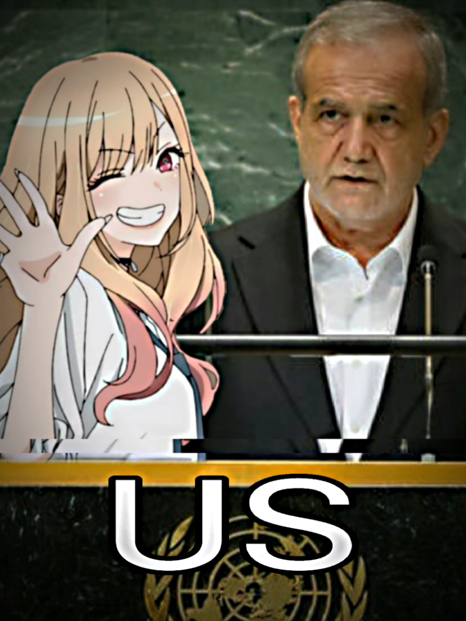 Pezhikian x Marin Kitagawa #فوریو_پاشم_بیام_جرت_بدم #edit #پزشکیان #anime #fyp 