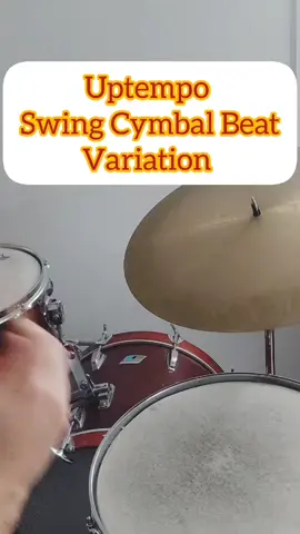 Drum Lesson! Uptempo Cymbal Beat Variation #drums #drum #drums #jazz #jazzdrummer 