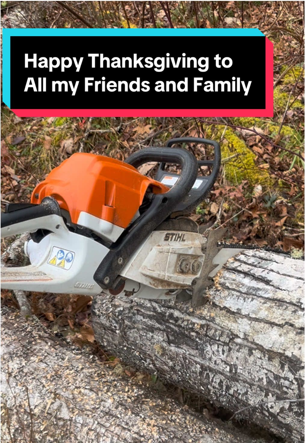 Happy thanksgiving to all my friends and family. I have so much to be thankful for. A roof over my head, food on the table, clothes on my back, wonderful loving parents/family, friends and family by my side. God bless those that are struggling right now with death/losses in the family, struggling with addiction,finances, whatever. May God be with you throughout the holidays and just be with you when you need it and make everything better. #happythanksgiving #bekind #helpthoseinneed #thanksgiving #teamstihl 