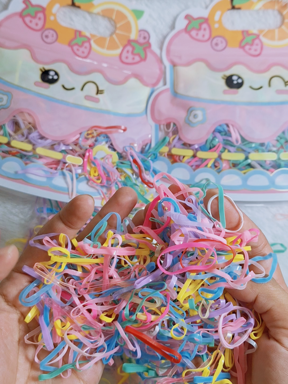 Ikat Rambut jepang kemasan pouch ziplock #ikatrambut #aksesorisrambut #ikatrambutanak #jualanonline #caricuan 