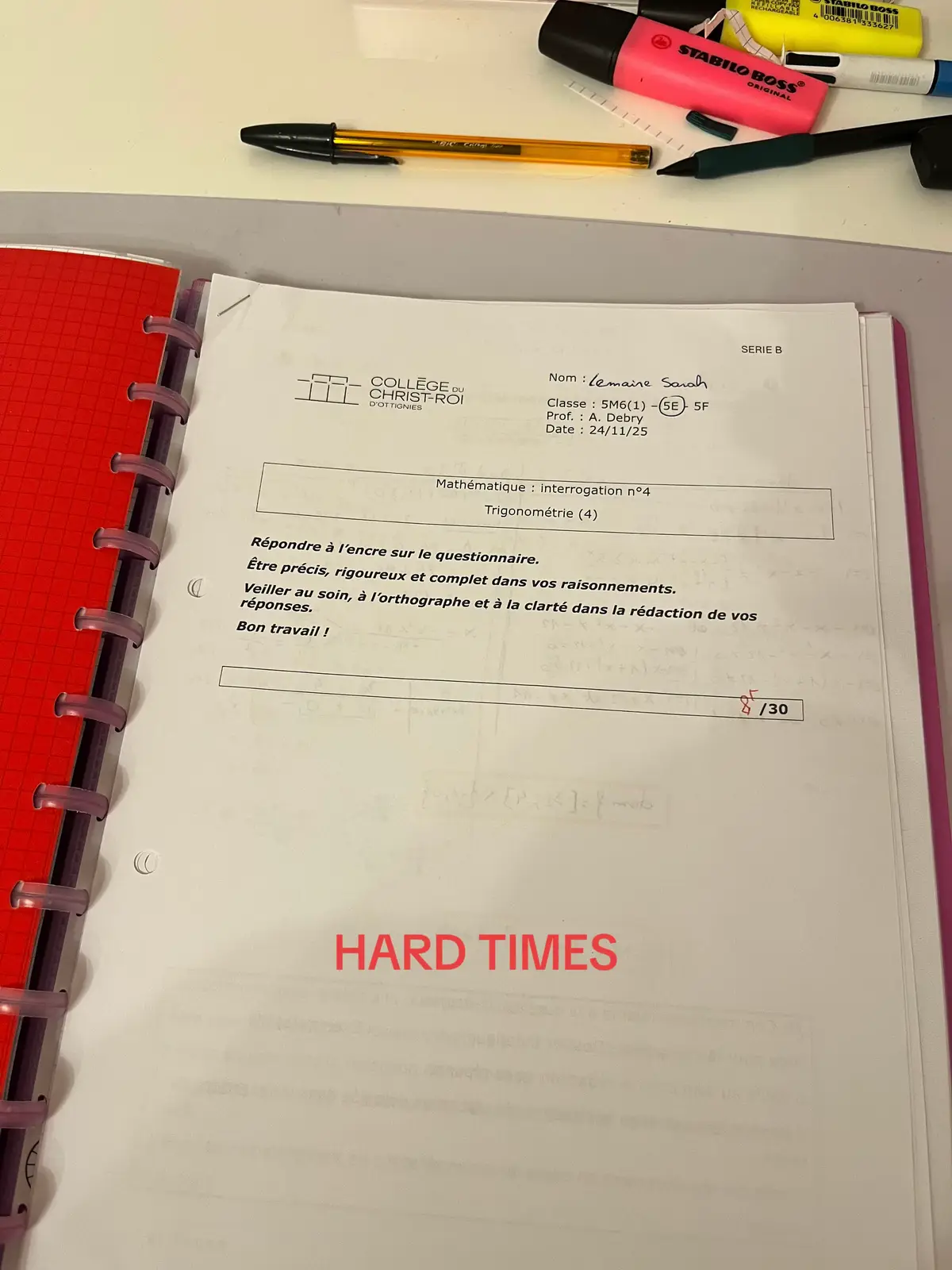 aux exams je choque 💪🏼💪🏼