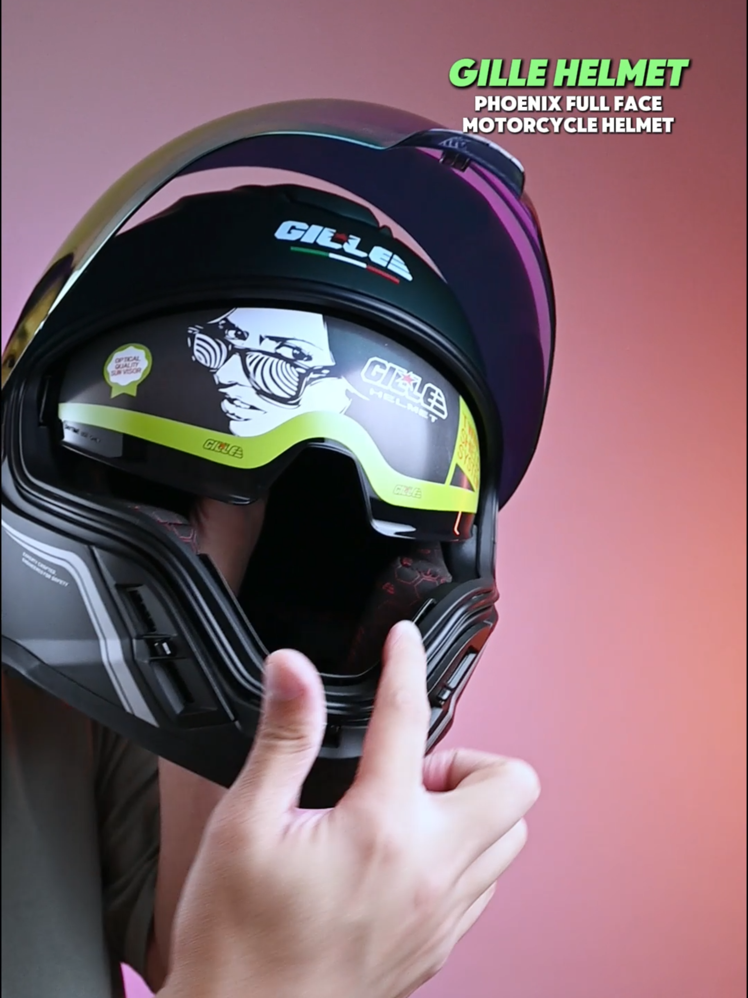 Motorcycle Helmet Gille Phoenix #helmet #motorcyclehelmet #fullfacehelmet