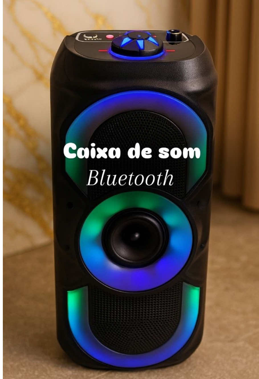 Caixa de Som Bluetooth Portátil 50W LED RGB TWS USB/FM Estéreo Potente. #caixa #som #bluetooth #Potente #estereo   