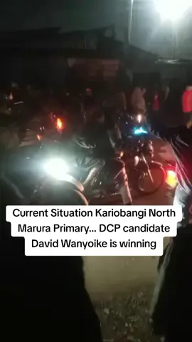Current Situation Kariobangi North Marura Primary... DCP candidate David Wanyoike is winning #shujaahumphrey 