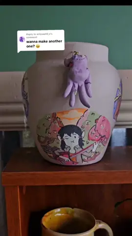 Replying to @ariipawli0_o I make all kinds of ceramic Adventure Time vases #adventuretime #pottery #ceramics #finnandjake #marcelinethevampirequeen 