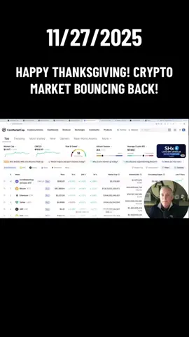HAPPY THANKSGIVING! CRYPTO MARKET BOUNCING BACK! #xrp #xrparmy #xrpnews #cryptocurrency #cryptonews 