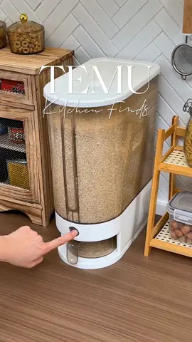 Smart, sleek, and space-saving! 🍙✨ Keep your rice and grains fresh with this moisture-proof dispenser — with a measuring cup for easy scoops every time. 🔍 Find it at https://temu.to/m/g0gf15532ow or with this code feq5756. #Temu #TemuFinds #KitchenEssentials