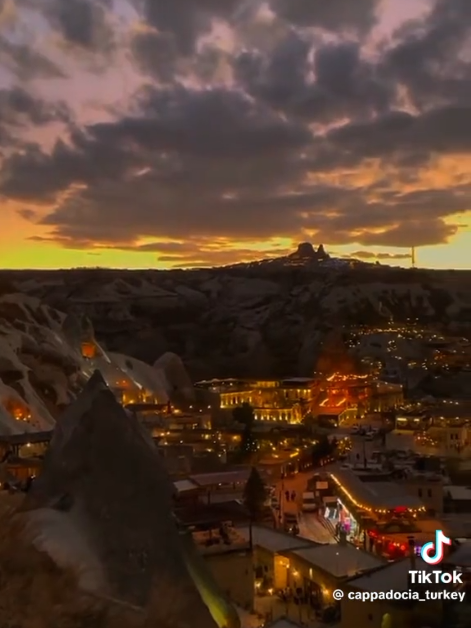 Göreme,de güneş batarken..! 