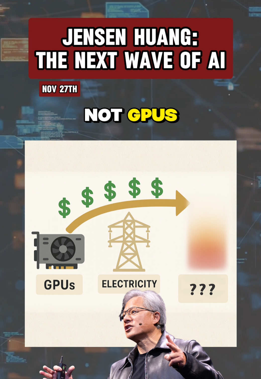 The next trillion-dollar investment opportunity in AI is not GPU's, not electricity, and it’s not even data-centers because Jensen Huang just confirmed something that almost nobody in the market is paying attention to.