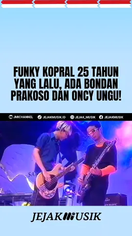 Zaman Funky Kopral formasi album ke-2. Masih ada Oncy Ungu dan Bondan Prakoso Dalam video ini mereka membawakan lagu “Bagian Yang Hilang”, salah satu karya Funky Kopral yang dirilis dalam album kedua mereka berjudul Funkadelic Rhythm and Distortion, yang terbit pada 17 November 2000 di bawah naungan Universal Music Indonesia. Pada masa perilisan album ini (2000–2001), Funky Kopral diperkuat oleh formasi: Angga Mulia (vokal), Oncy (gitar), Bondan Prakoso (bass), dan Robby (drum). • Credit: @tetsun1463 /yt #Funkykopral #Funkkop #JejakMusik #JejakMusikIndo #JejakMusikIndonesia    