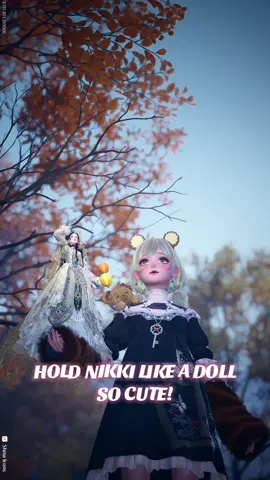 Hold Nikki like a Doll in coop mode!  So cuteee!  Normal Nikki: Me Giant Nikki: @Tuna 🐟  . . . . . . #infinitynikki #itzaland #terrascall  #openworld #fyp  