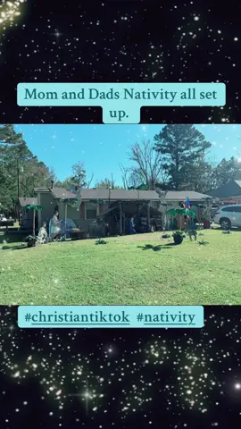Mom and Dads Yearly Nativity. #christiantiktok #nativity #november #thanksgiving 
