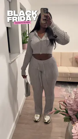 Tracksuits you need this Black Friday🛍️ 🩶 Far Away Zip Up Sweater Pant Set - Heather Grey 🤍 Sabrina Ultra Soft Quarter Zip Sweatshirt - Cream & Sabrina Ultra Soft Flare Sweatpant - Cream 🖤 Karly Snatched Pant Set - Black @FashionNovaCURVE #blackfridaysale #fashionnovablackfridaysale 