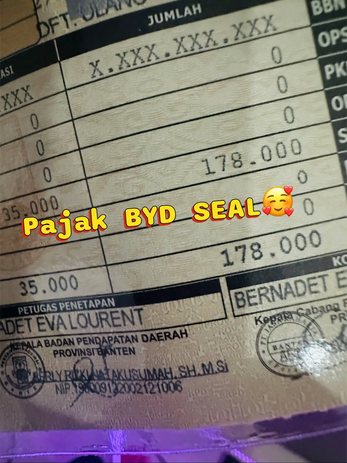Baru hbis bayar pajak byd seal& Innova reborn berasa jauh benar perbandingannya 