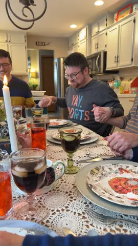 @Nicholas McCready-Strom  saying grace and embodying Glinda the Good. #ariana #wicked #thanskgiving #arianagrande 