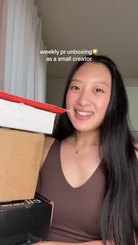 pr unboxing’s are some of my favs to film and watch but not to edit HAHAH thank you to all the brands: @Olehenriksen @Armani beauty @elfcosmetics @Heyhae Gel Nail Strips @Olive & June  #prhaul #prunboxing #microinfluencer #beautycreator #howtogetpr 