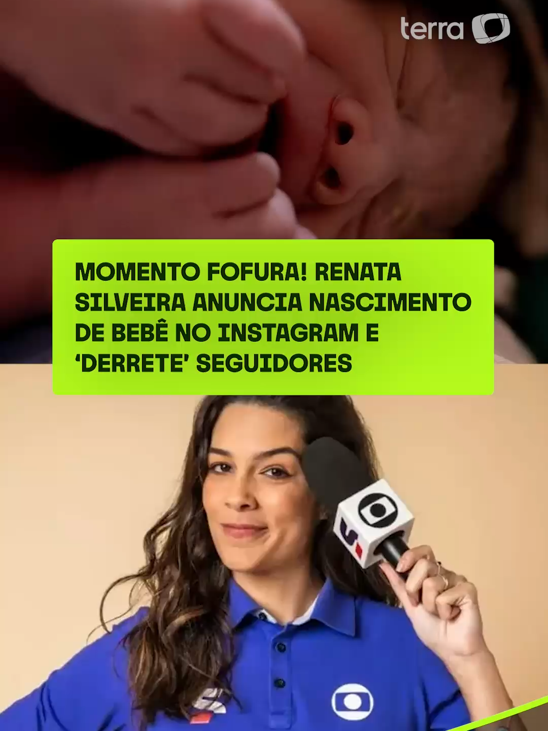 ASSIM A GENTE NÃO AGUENTA! 🤩 Finalmente nasceu o segundo bebê de Renata Silveira! A narradora dos canais Globo compartilhou em suas redes sociais a chegada de Rafaela, com fotos de amolecer o coração junto ao seu marido, o empresário Leandro Guimarães. Será que ela segue os passos da mãe e se torna mais uma narradora? 🙏 #terraesportes #renatasilveira #futebol #globo #sportv