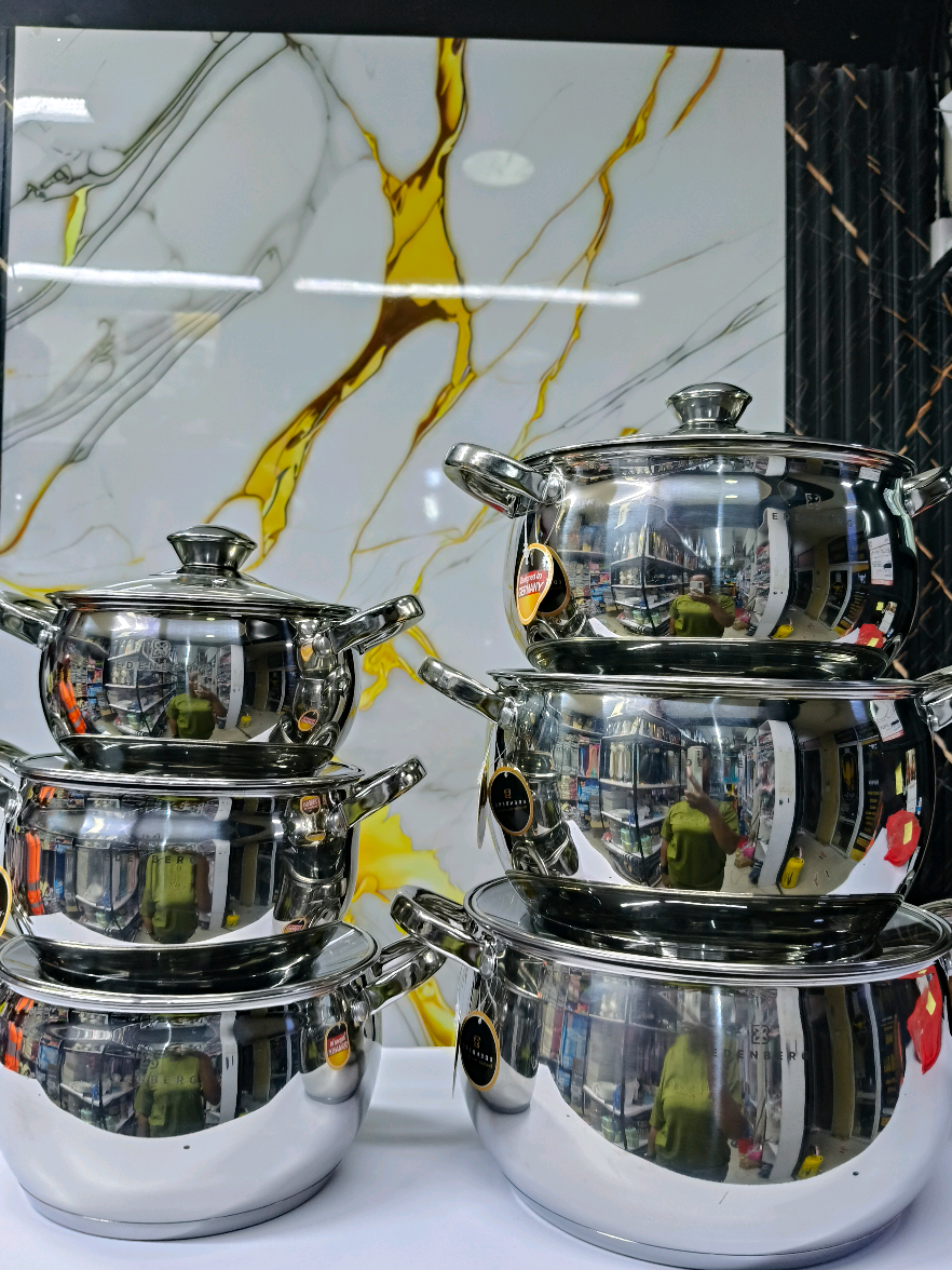 ✨NEW ARRIVAL✨ 12 pieces Edenberg  stainless steel cookware  @9000/- EB-,4038