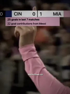 Messi has 22 G/A in the last 7 matches☠️🐐 | #messigoaltoday #intermiamivscincinnati #mlsplayoffs #messiassisttoday #messiedit 