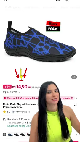 Meia Bota Sapatilha Nautica Faxina Natação Praia Pescaria