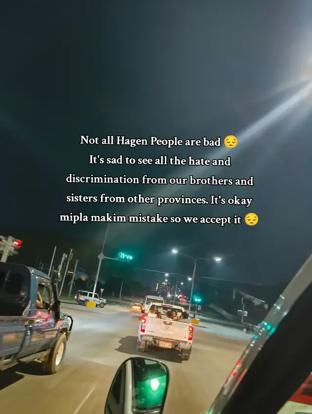 For now we accept it. I gat wanwan nugut man too stp lon ol gutla Lin, ino Olgata Lin gutpela or ino Olgata nugut.  My sincere condolences to the families of the victims who died last week in Mokimp, WHP. 