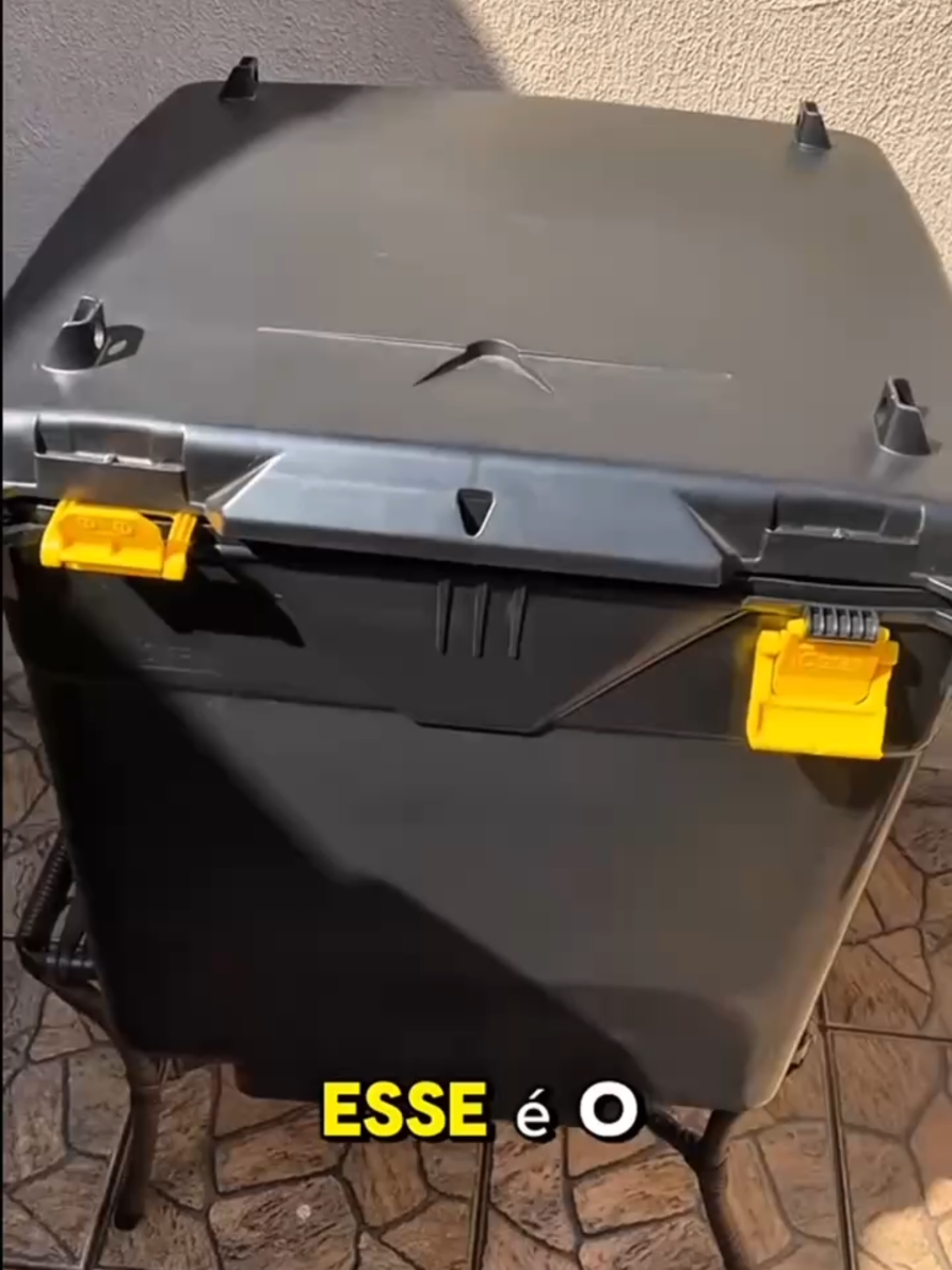 Caixa Baú para Moto com Suporte ✨️ Link 🔗 nos comentários ✨️ #bau #moto #suporte #fy #viral 