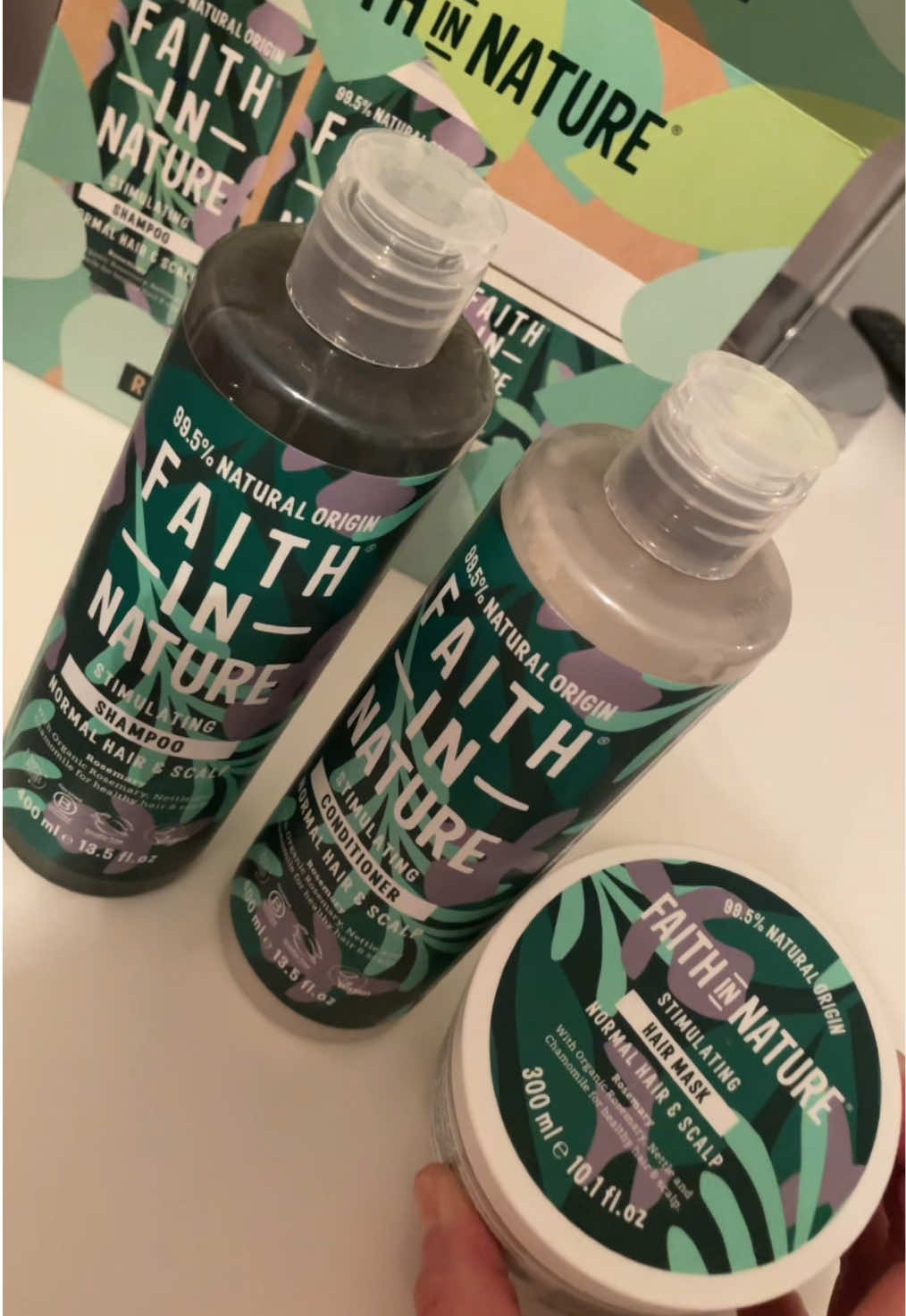Faith in Nature  . Hair care  . Rosemary haircare set . . @faithinnature_uk  #faithinnatureuk #tik_tok #blackfriday #hair #rosemaryshampoo 