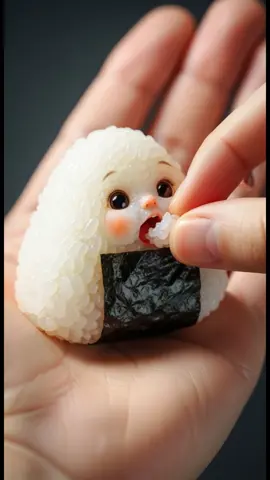 おいちぃ〜😋 #asmr #かわいい #咀嚼音 #おにぎり #🍙 