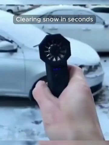 The LED Turbo Blower That Clears Snow in Seconds.