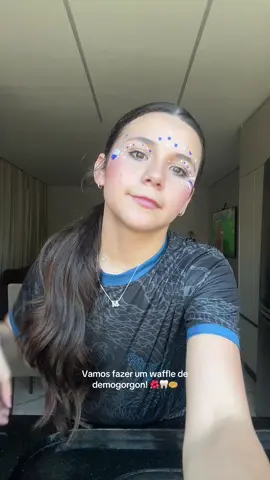 Desculpa se o vídeo ficou ruimmm #waffle #eleven #demogorgon #comida