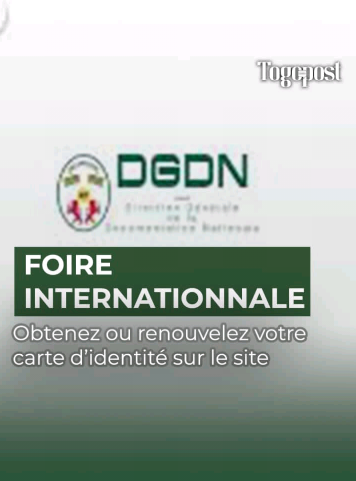 vous pouvez obtenir directement votre carte d'identité nationale à la 20e édition de la foire internationale de Lomé qui débute ce vendredi 28 Novembre 2025 sur le site du CETEF 2000. #carte #d 'identité#togolaise #pourtoi 