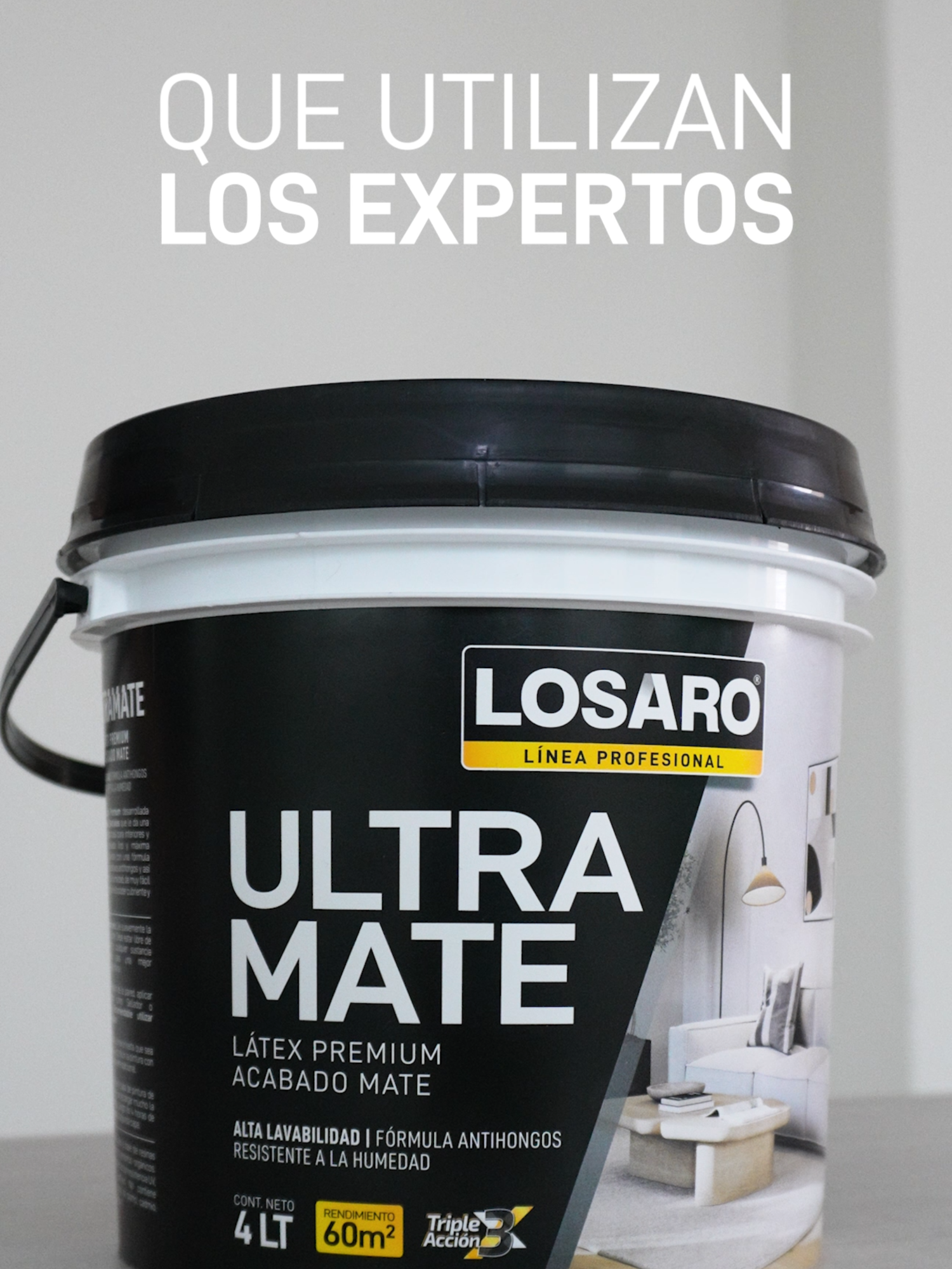 Esta es la pintura que usan los expertos… ¿y tú? 🔥 Síguenos para más tips y productos de calidad. #pinturaslosaro #PinturaUltramate #PinturaPremium #dormitorio