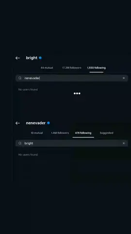 bright & nene unfollow each other on ig!, what's happening rn????