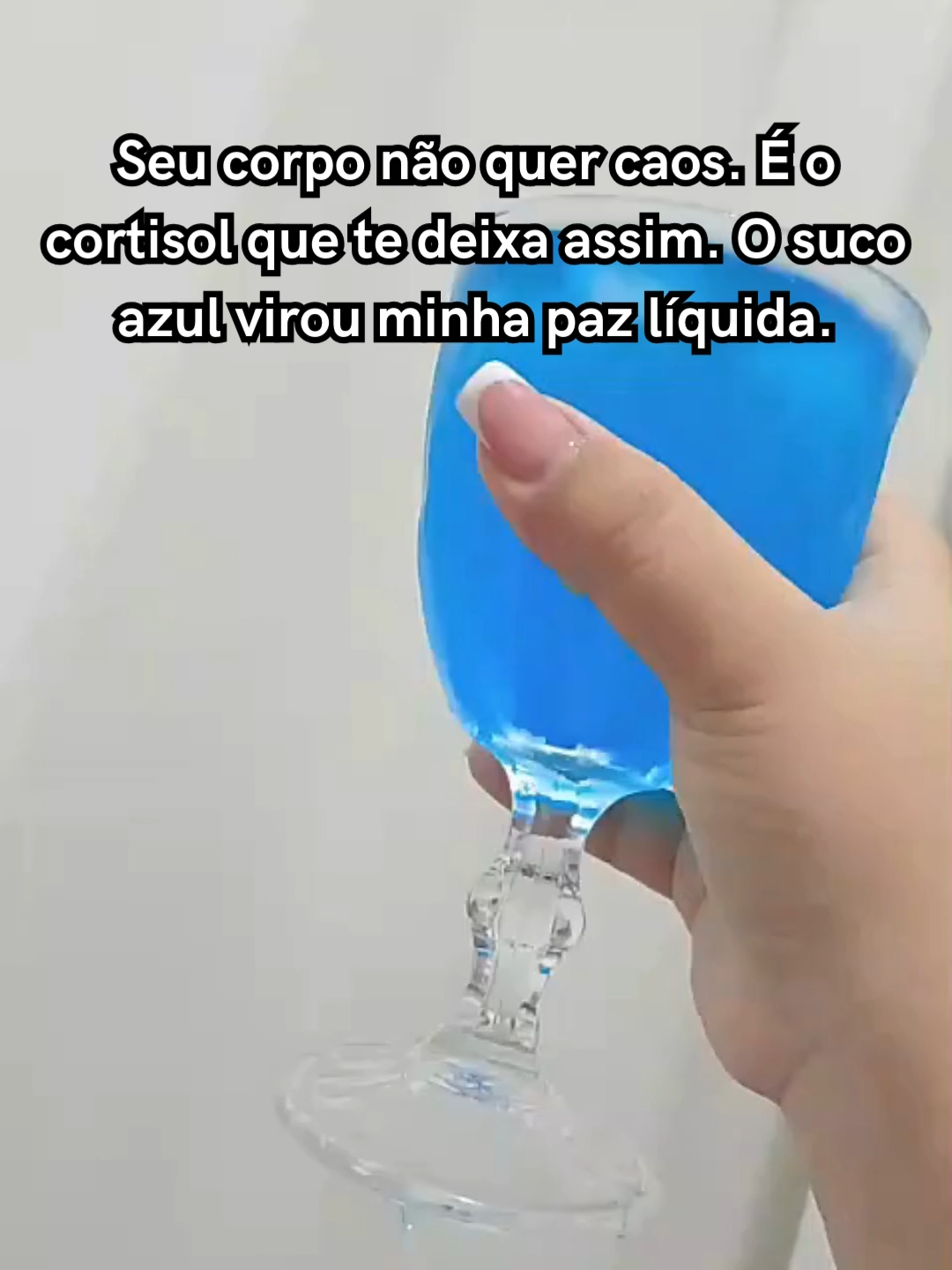 Paz líquida: drink azul