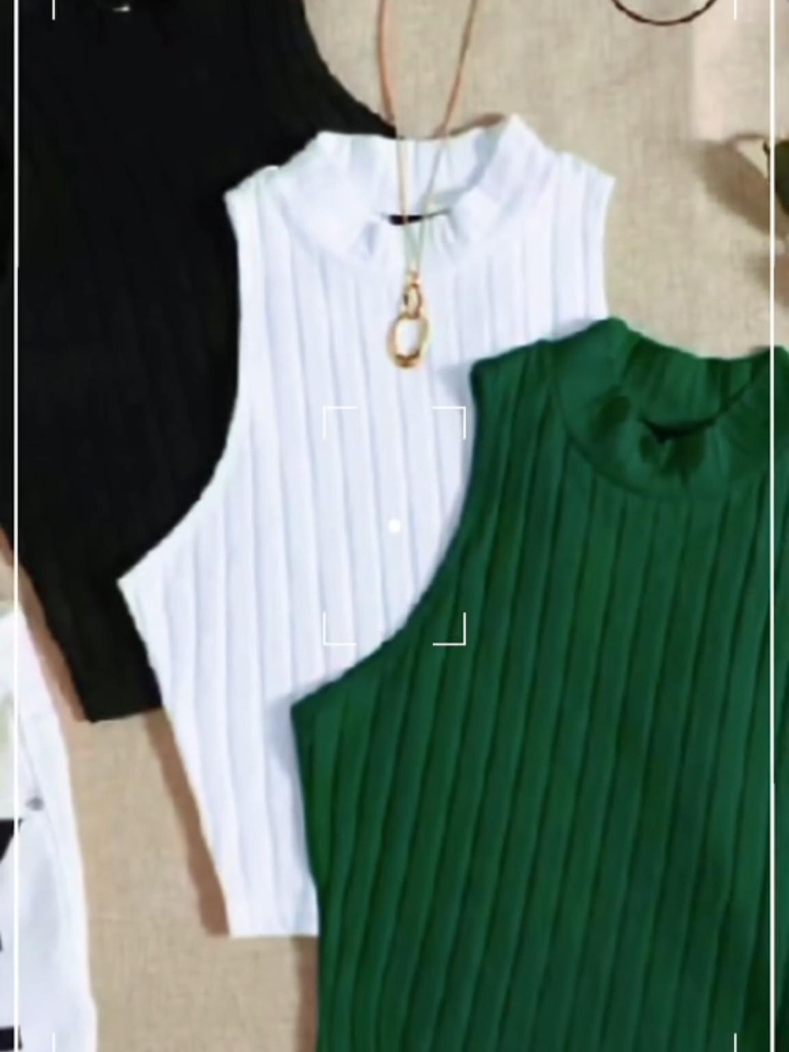 KIT 3 Cropped Gola Alta Canelado Sem Manga Verão Praia. link nos comentários😉✨️#fyppppppppppppppppppppppp #shopee #viralvideotiktok #achadinhos #luxo #lojaonline