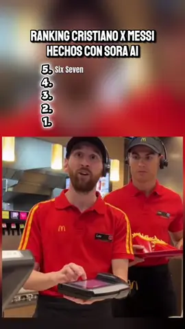 Ranking Cristiano x Messi hechos con Sora IA