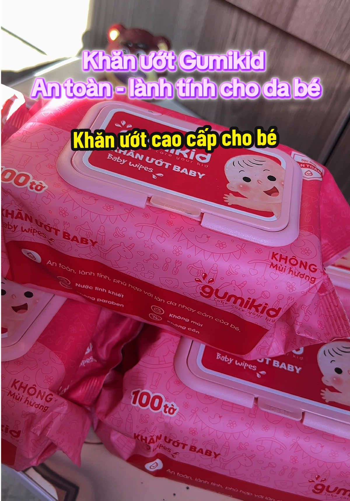 Khăn ướt Gumikid 1 Thùng 10 Gói 1000 Tờ . Không mùi - khoobg cồn - không parabens nên an toàn và lành tính cho làn da nhạy cảm của bé #gumi #gumikid #khanuotkhongmui #khanuotgumi #xuhuong  @Tạp Hóa Bé Út 🎀  @Tạp Hóa Bé Út 🎀  @Tạp Hóa Bé Út 🎀 
