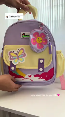 Replying to @𓂀♡▪︎~ omg… the CUTENESS! 🌸🎒 The colors, the pockets, the little details—it’s all giving major Pinterest vibes. She’s already planning what she’s packing in it. Moms, this one’s a winner! #bag #bagsforkids #bagforschool #cutebag #bagforkids 