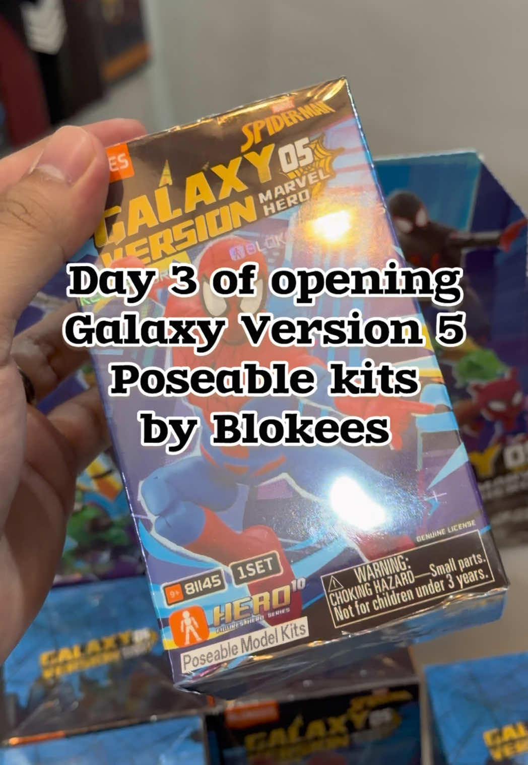 Day 3 lets go!! this one’s also a banger🔥 @blokees.official @BLOKEES Official Store  . . . . . #fyp #Blokees #Blokeesmarvel #spiderman #modelkits 