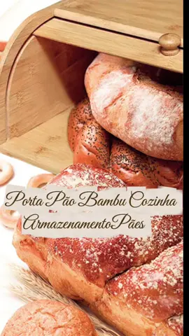 Porta Pão Bambu Cozinha Armazenamento Pães Ecoeden#portapao #bambu #armazenamentodepao #pao 