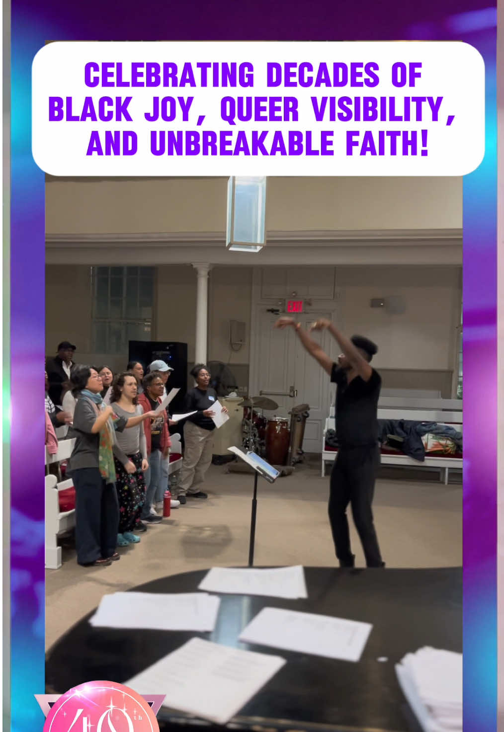 Rehearsing for our annual concert! #lavenderlight #lgbtqorganization #gospel #choir 
