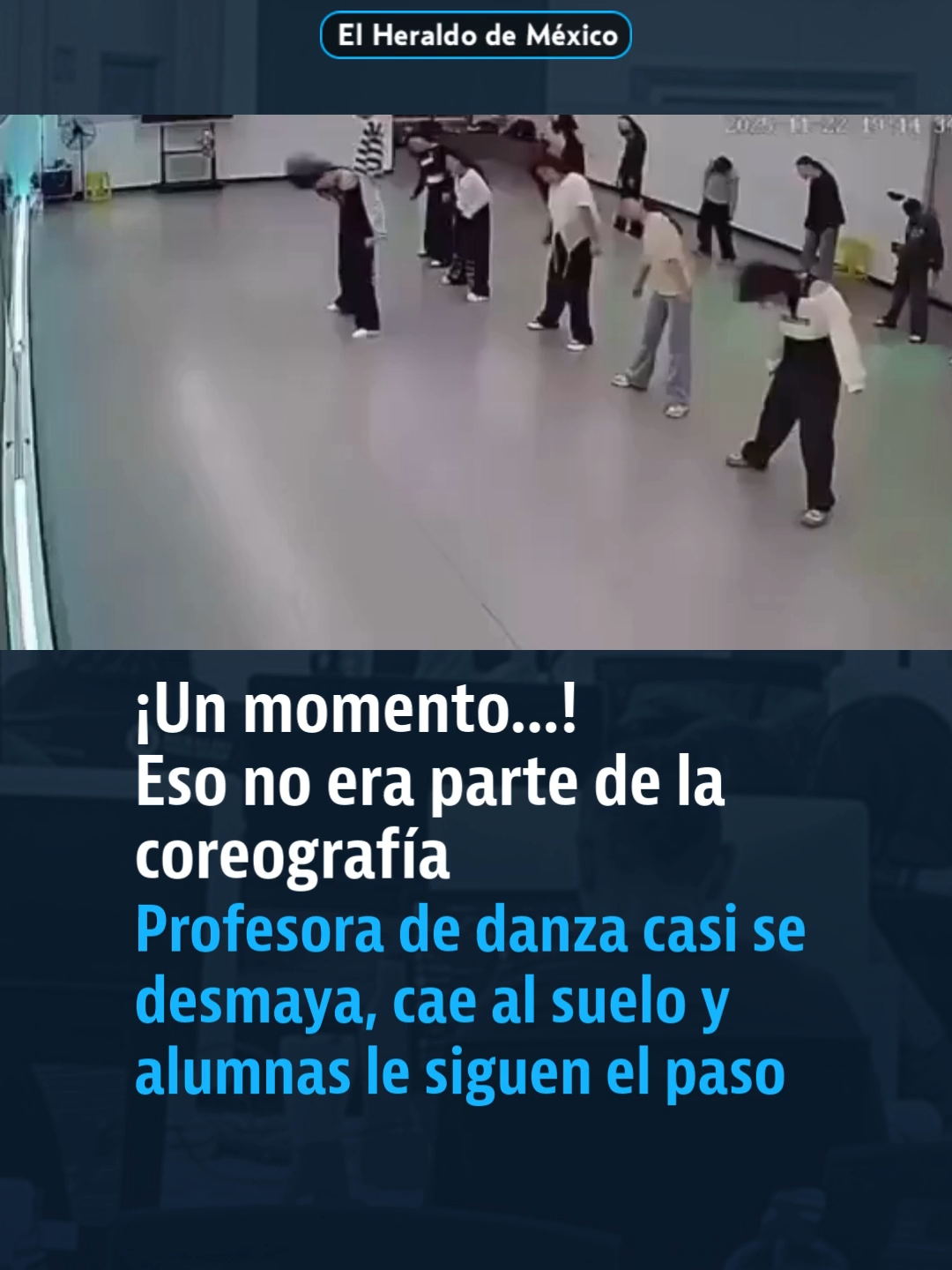¡El show debe continuar!  Un video de una profesora tailandesa se ha viralizado, luego de casi desmayarse y que sus alumnas la imitarán creyendo que forma parte de la coreografía. ¿Qué opinas de esta reacción colectiva? #danza #coreografía #desmayo