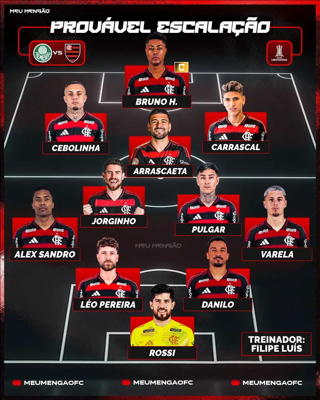 “Fui o primeiro a falar essa escalação, e agora todo mundo tá repetindo.” 🤣