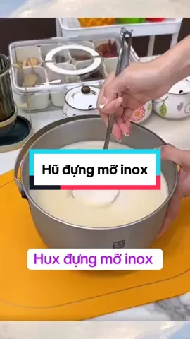 Hũ đựng mỡ inox 304#humo #reviewgiadung #nhadep #fyp 