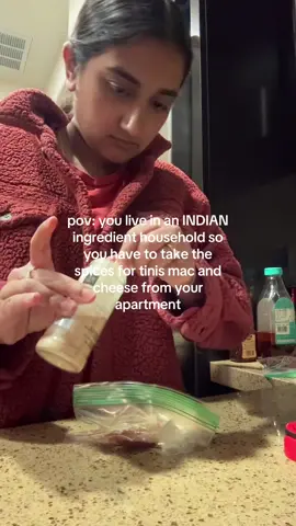 like how come we have an entire separate fridge for masala but no garlic powder @Tini👩🏼‍🍳🔥  #indian #thanksgiving #gujju #macandcheese #foryoupage 